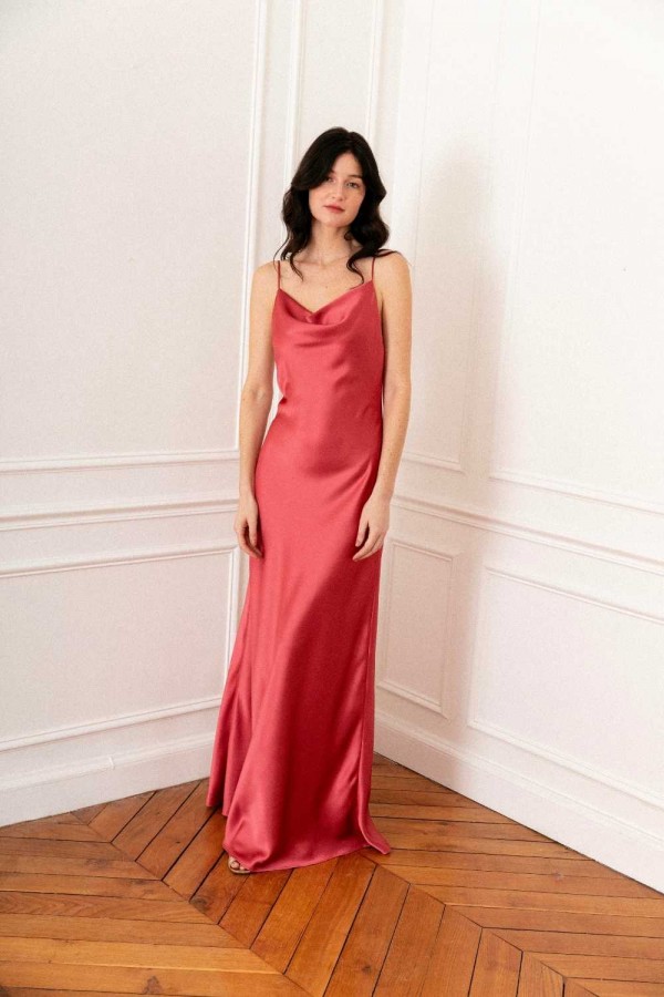 Agnetha raspberry dress